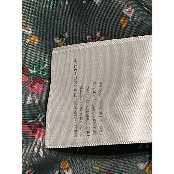 Laundry By Design Vest Women Sz L Faux Fur Open-Front Long Pile Emerald Green - Picture 6 of 8